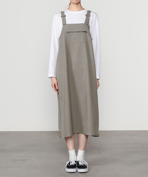 DANTON | Aライン サロペットスカート WOMEN（スカート）｜DANTON