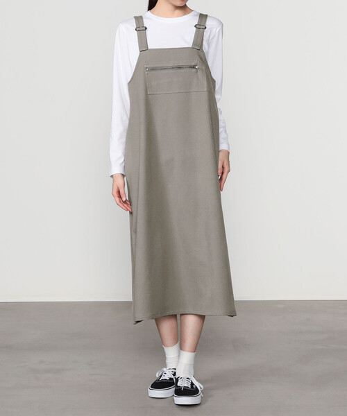 定価18600円 DANTON/ダントン サロペットスカート DANTON | Aライン サロペットスカート WOMEN(スカート)|DANTON