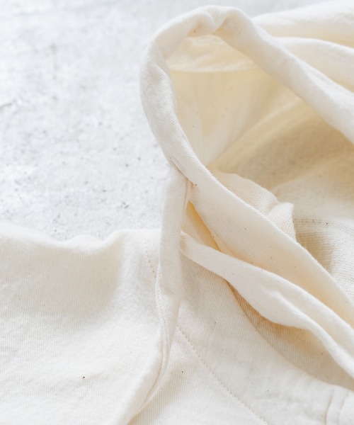 quadro(クオドロ)の「ダブルガーゼツイルパーカーカバーオール(カバーオール・レディース・キナリ/ブラック・FREE)」の7枚目の写真