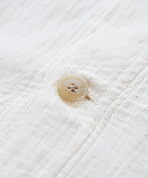 quadro(クオドロ)の「ダブルガーゼツイルパーカーカバーオール(カバーオール・レディース・キナリ/ブラック・FREE)」の9枚目の写真