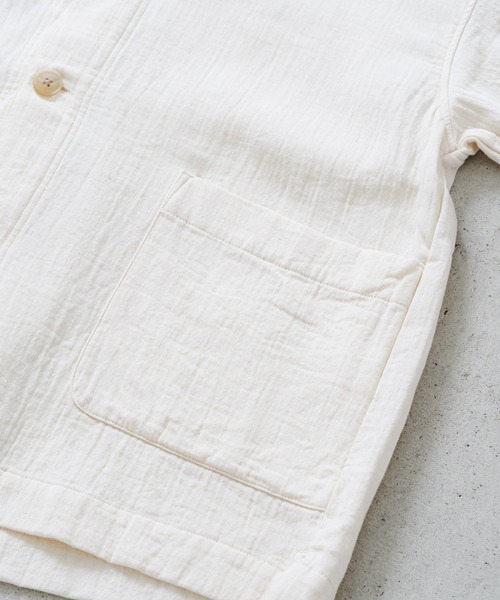 quadro(クオドロ)の「ダブルガーゼツイルパーカーカバーオール(カバーオール・レディース・キナリ/ブラック・FREE)」の11枚目の写真