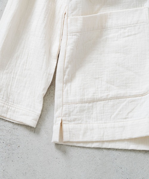 quadro(クオドロ)の「ダブルガーゼツイルパーカーカバーオール(カバーオール・レディース・キナリ/ブラック・FREE)」の12枚目の写真