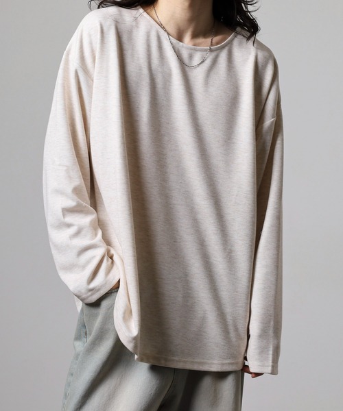 revertical（リバーティカル）の「スラブボートネックT（Tシャツ/カットソー・メンズ・ベージュ/ブラック/グレー・M/L）」の3枚目の写真