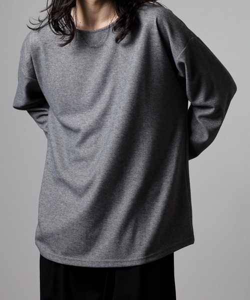 revertical（リバーティカル）の「スラブボートネックT（Tシャツ/カットソー・メンズ・ベージュ/ブラック/グレー・M/L）」の2枚目の写真