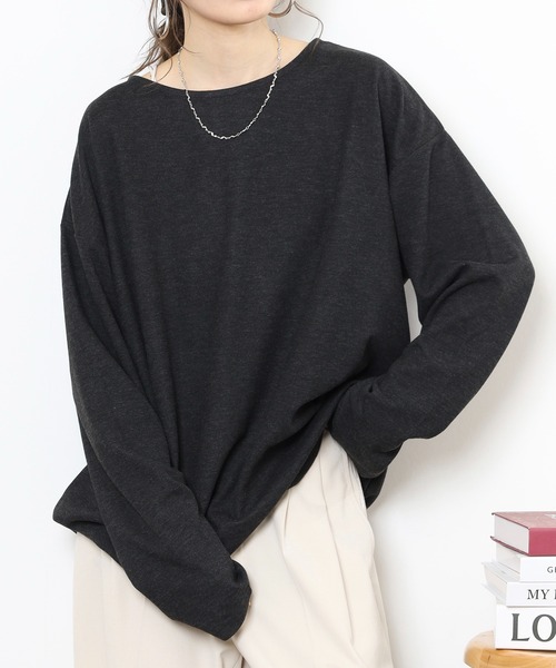 revertical（リバーティカル）の「スラブボートネックT（Tシャツ/カットソー・メンズ・ベージュ/ブラック/グレー・M/L）」の17枚目の写真