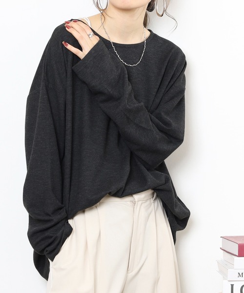 revertical（リバーティカル）の「スラブボートネックT（Tシャツ/カットソー・メンズ・ベージュ/ブラック/グレー・M/L）」の19枚目の写真