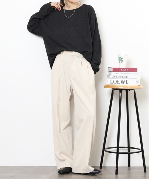 revertical（リバーティカル）の「スラブボートネックT（Tシャツ/カットソー・メンズ・ベージュ/ブラック/グレー・M/L）」の20枚目の写真