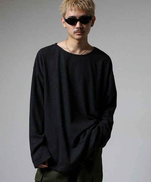 revertical（リバーティカル）の「スラブボートネックT（Tシャツ/カットソー・メンズ・ベージュ/ブラック/グレー・M/L）」の6枚目の写真