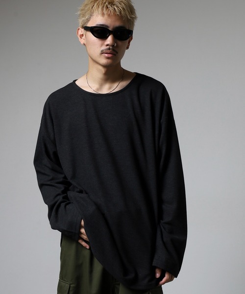 revertical（リバーティカル）の「スラブボートネックT（Tシャツ/カットソー・メンズ・ベージュ/ブラック/グレー・M/L）」の4枚目の写真