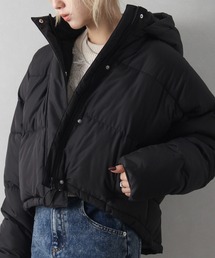 SpRay | フード付きクロップドエコダウン(ダウンジャケット/コート)