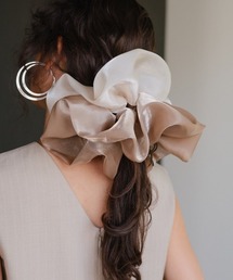 Callarus | 〔Callarus〕配色オーガンジービッグシュシュ(シュシュ)