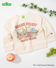 FRUIT OF THE LOOM | 長袖スウェット① / キッズ / セサミストリート / コラボプリント / 総勢キャラクター(スウェット)