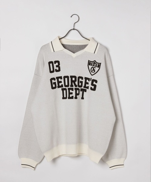 GEORGE'S(ジョージズ)の「ユニフォームジャガードプルオーバー(ニット/セーター・メンズ・オフホワイト/ブラック・MEDIUM/LARGE)」の19枚目の写真