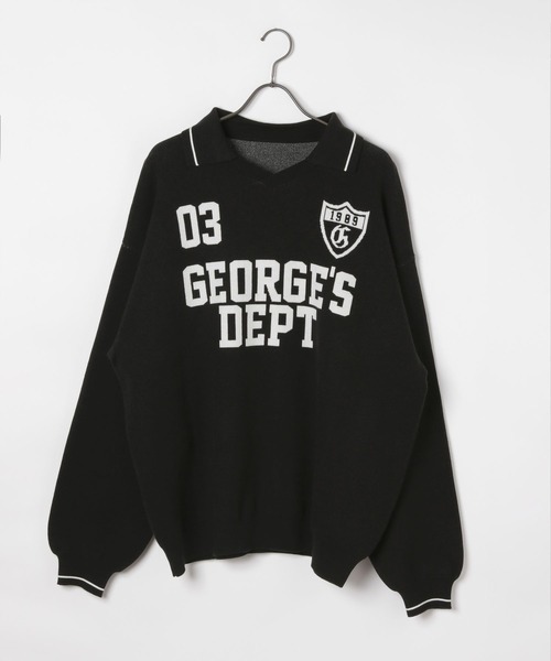 GEORGE'S(ジョージズ)の「ユニフォームジャガードプルオーバー(ニット/セーター・メンズ・オフホワイト/ブラック・MEDIUM/LARGE)」の13枚目の写真