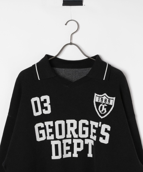 GEORGE'S(ジョージズ)の「ユニフォームジャガードプルオーバー(ニット/セーター・メンズ・オフホワイト/ブラック・MEDIUM/LARGE)」の14枚目の写真