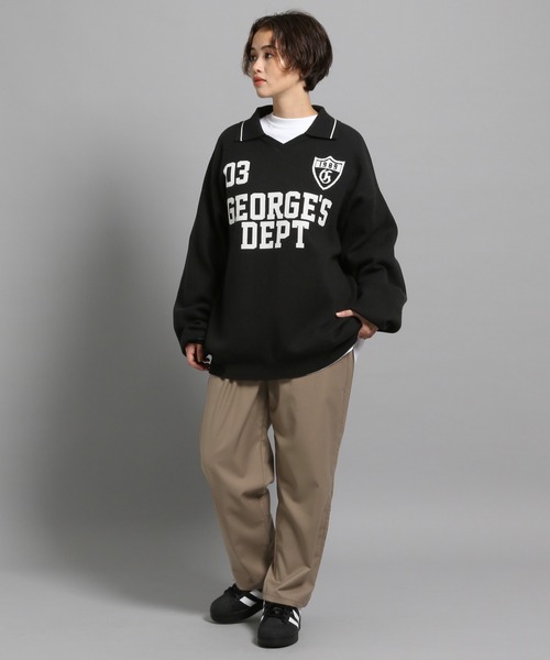 GEORGE'S(ジョージズ)の「ユニフォームジャガードプルオーバー(ニット/セーター・メンズ・オフホワイト/ブラック・MEDIUM/LARGE)」の4枚目の写真