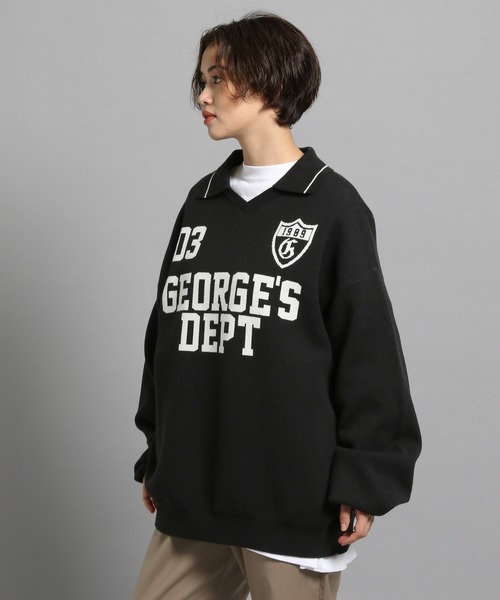 GEORGE'S(ジョージズ)の「ユニフォームジャガードプルオーバー(ニット/セーター・メンズ・オフホワイト/ブラック・MEDIUM/LARGE)」の9枚目の写真