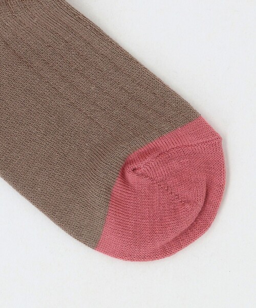 green label relaxing（グリーンレーベルリラクシング）の「リブ ハイソックス / 靴下 17cm-19cm（ソックス/靴下・キッズ・ライトグレー/モカ・17-19cm）」の4枚目の写真