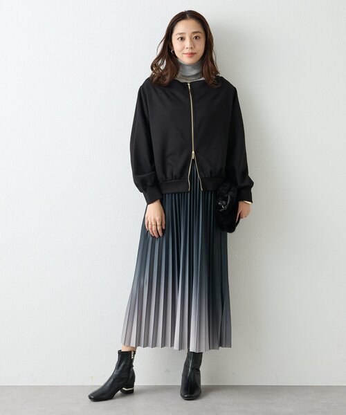 un dix cors（アンディコール）の「《着回し力抜群》2WAY刺繍ZIPプルオーバー（スウェット・レディース・ブラック/モカ/ピンク・FREE）」の17枚目の写真