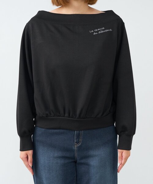 un dix cors（アンディコール）の「《着回し力抜群》2WAY刺繍ZIPプルオーバー（スウェット・レディース・ブラック/モカ/ピンク・FREE）」の22枚目の写真