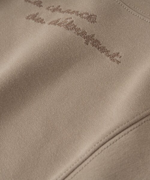 un dix cors（アンディコール）の「《着回し力抜群》2WAY刺繍ZIPプルオーバー（スウェット・レディース・ブラック/モカ/ピンク・FREE）」の9枚目の写真