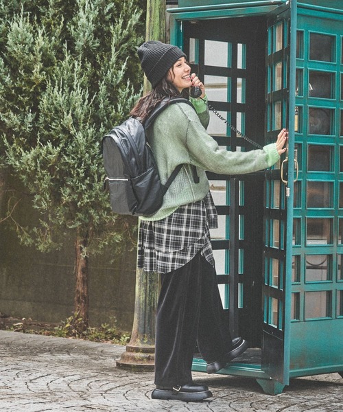 niko and...（ニコアンド）の「オリジナルリブワッチ（ニットキャップ/ビーニー・レディース・ブラック/アイボリー/ライトグレー・0）」の6枚目の写真