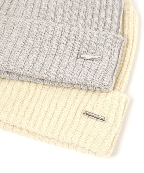 niko and...（ニコアンド）の「オリジナルリブワッチ（ニットキャップ/ビーニー・レディース・ブラック/アイボリー/ライトグレー・0）」の12枚目の写真