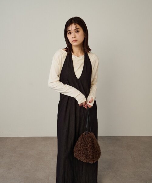 Omekashi(オメカシ)の「シャギー巾着(トートバッグ・レディース・ブラウン/グリーン・ONE SIZE)」の16枚目の写真