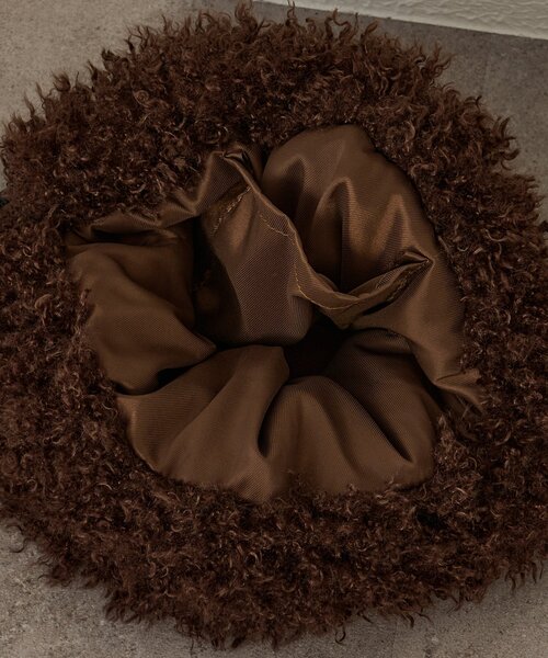 Omekashi(オメカシ)の「シャギー巾着(トートバッグ・レディース・ブラウン/グリーン・ONE SIZE)」の9枚目の写真