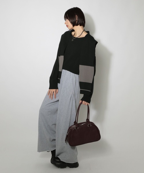 PAGEBOY(ページボーイ)の「ショルダーカーデSETニット(ニット/セーター・レディース・ブラウン/ブラック/オフホワイト・FREE)」の21枚目の写真
