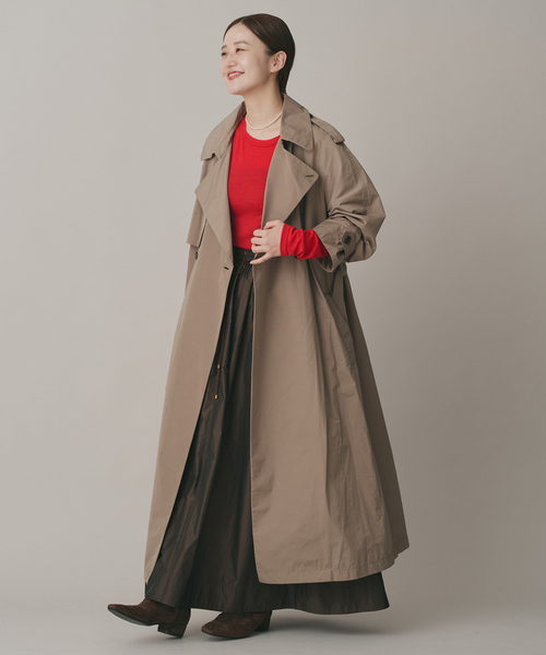 IENA（イエナ）の「《追加》Super120’sウールクルーネックプルオーバー（Tシャツ/カットソー・レディース・ホワイト/レッド/チャコールグレー・FREE）」の21枚目の写真