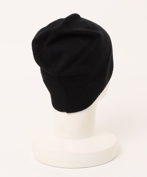 KIJIMA TAKAYUKI（キジマ　タカユキ）の「KIJIMA TAKAYUKI ORGANIC COTTON BEANIE WKNY252912（ニットキャップ/ビーニー・レディース・グレー/ブラック・ONE SIZE）」の4枚目の写真