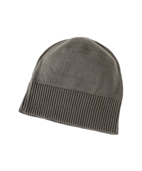 KIJIMA TAKAYUKI（キジマ　タカユキ）の「KIJIMA TAKAYUKI ORGANIC COTTON BEANIE WKNY252912（ニットキャップ/ビーニー・レディース・グレー/ブラック・ONE SIZE）」の5枚目の写真