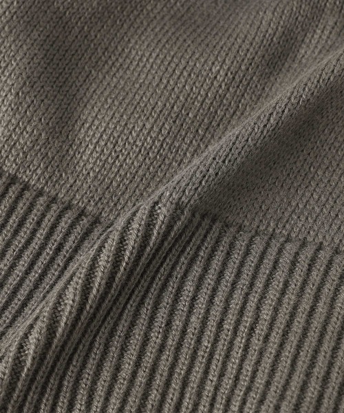 KIJIMA TAKAYUKI（キジマ　タカユキ）の「KIJIMA TAKAYUKI ORGANIC COTTON BEANIE WKNY252912（ニットキャップ/ビーニー・レディース・グレー/ブラック・ONE SIZE）」の8枚目の写真
