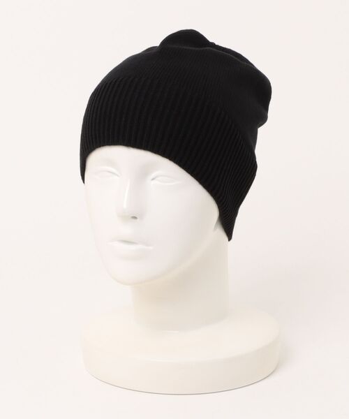 KIJIMA TAKAYUKI（キジマ　タカユキ）の「KIJIMA TAKAYUKI ORGANIC COTTON BEANIE WKNY252912（ニットキャップ/ビーニー・レディース・グレー/ブラック・ONE SIZE）」の10枚目の写真