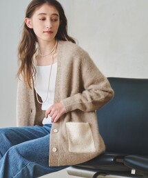UNITED ARROWS（ユナイテッドアローズ）の「フォックスカシミヤ スパンコール ミドル カーディガン（カーディガン/ボレロ・レディース）」