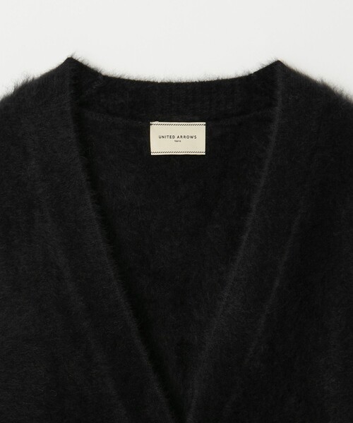 ユナイテッドアローズ フォックスカシミヤ オーバーカーディガン 黒