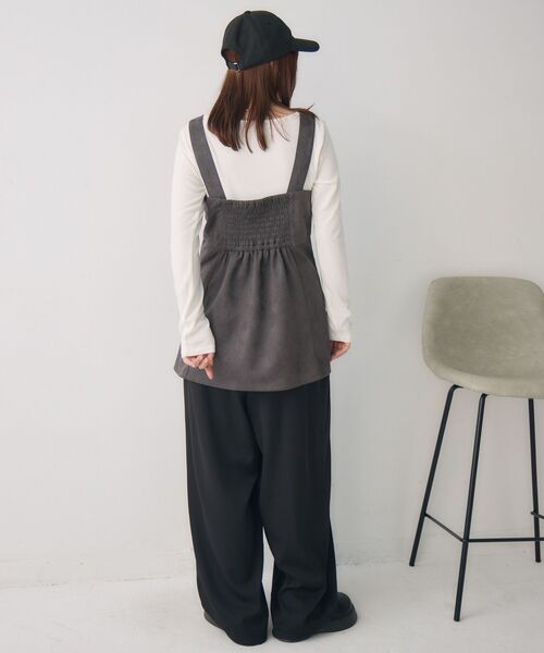 RETRO GIRL（レトロガール）の「スウェードチュニックOP（チュニック・レディース・ダークブラウン/チャコールグレー/キャメル・FREE）」の18枚目の写真