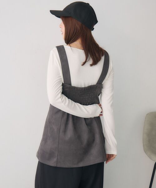 RETRO GIRL（レトロガール）の「スウェードチュニックOP（チュニック・レディース・ダークブラウン/チャコールグレー/キャメル・FREE）」の22枚目の写真