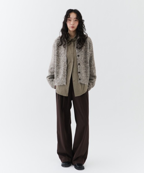 NUJOH（ヌゾ）の「Flow Stripe Shirt / フロウ・ストライプシャツ（シャツ/ブラウス・レディース・ブラウン/カーキ/ベージュ・FREE）」の17枚目の写真