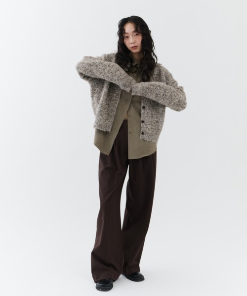 NUJOH（ヌゾ）の「Flow Stripe Shirt / フロウ・ストライプシャツ（シャツ/ブラウス・レディース・ブラウン/カーキ/ベージュ・FREE）」の18枚目の写真