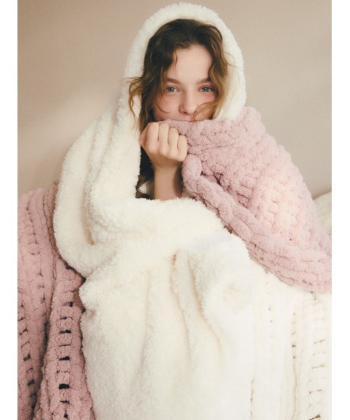 ニットマルチカバー セール】【Sleep】チャンキーニット マルチカバー（寝具）｜gelato