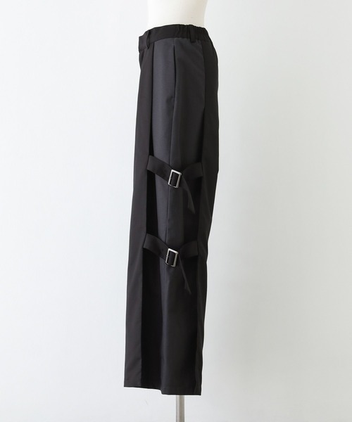 kOhAKU（コハク）の「『サイドベルトワイドパンツ』（その他パンツ・レディース・ブラック・2/1）」の15枚目の写真