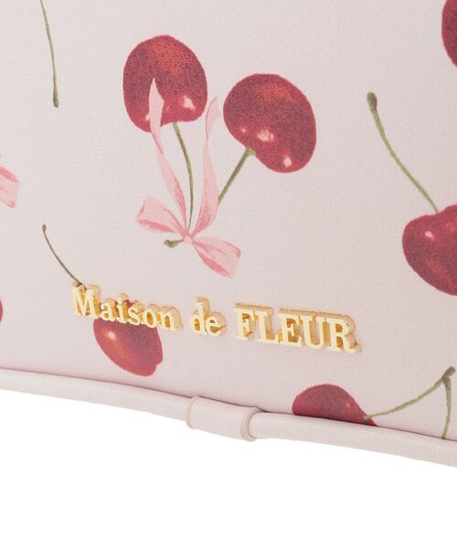 チェリー柄ボストンバッグ（ハンドバッグ）｜Maison de FLEUR