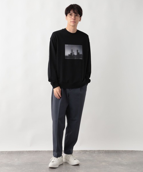 GLOBAL WORK(グローバルワーク)の「スマらくイージーテーパードパンツ+WARM/577623(その他パンツ・メンズ・ネイビー/チャコールグレー・SMALL/MEDIUM/LARGE/X-LARGE)」の3枚目の写真