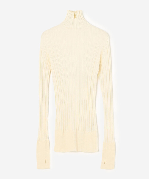 UNFIL | ベビーアルパカ ハイネックリブニット WOMEN（ニット/セーター