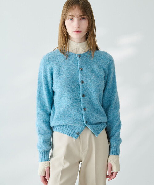 UNFIL（アンフィル）の「UNFIL | ベビーアルパカ ハイネックリブニット WOMEN（ニット/セーター・レディース・グレー/オフホワイト/グリーン系その他・1）」の10枚目の写真