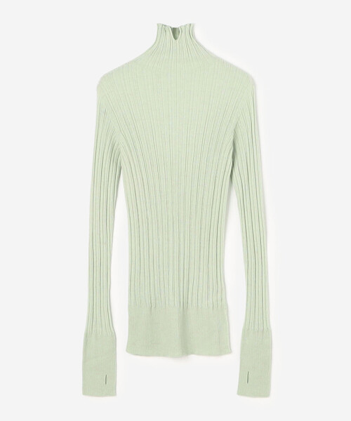 UNFIL | ベビーアルパカ ハイネックリブニット WOMEN（ニット/セーター