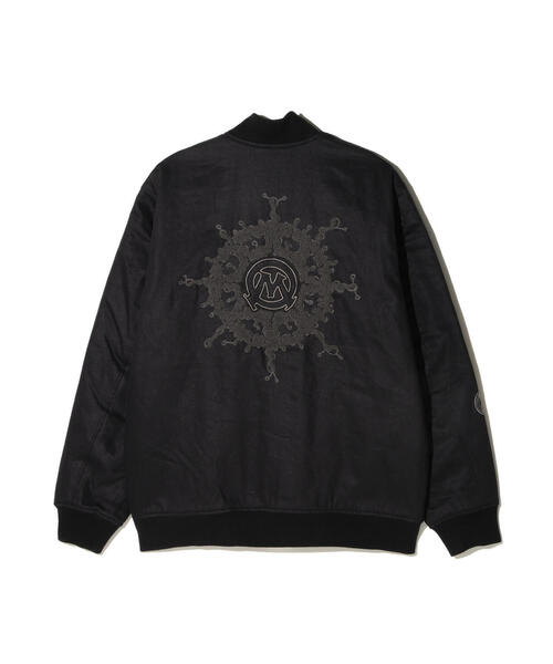 MANASTASH（マナスタッシュ）の「MANASTASH/マナスタッシュ/SAYHELLO HEMP VARSITY JACKET（その他アウター・メンズ・ブラック・M/L/XL）」の2枚目の写真