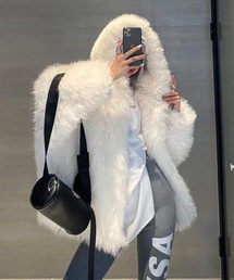 CANVAS+（キャンバスプラス）の「【CANVAS＋】ボリュームフェイクファーフーデッドコート（その他アウター）」